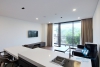 Balcony with lake view 1 bedroom apartment for rent in To Ngoc Van, Tay Ho